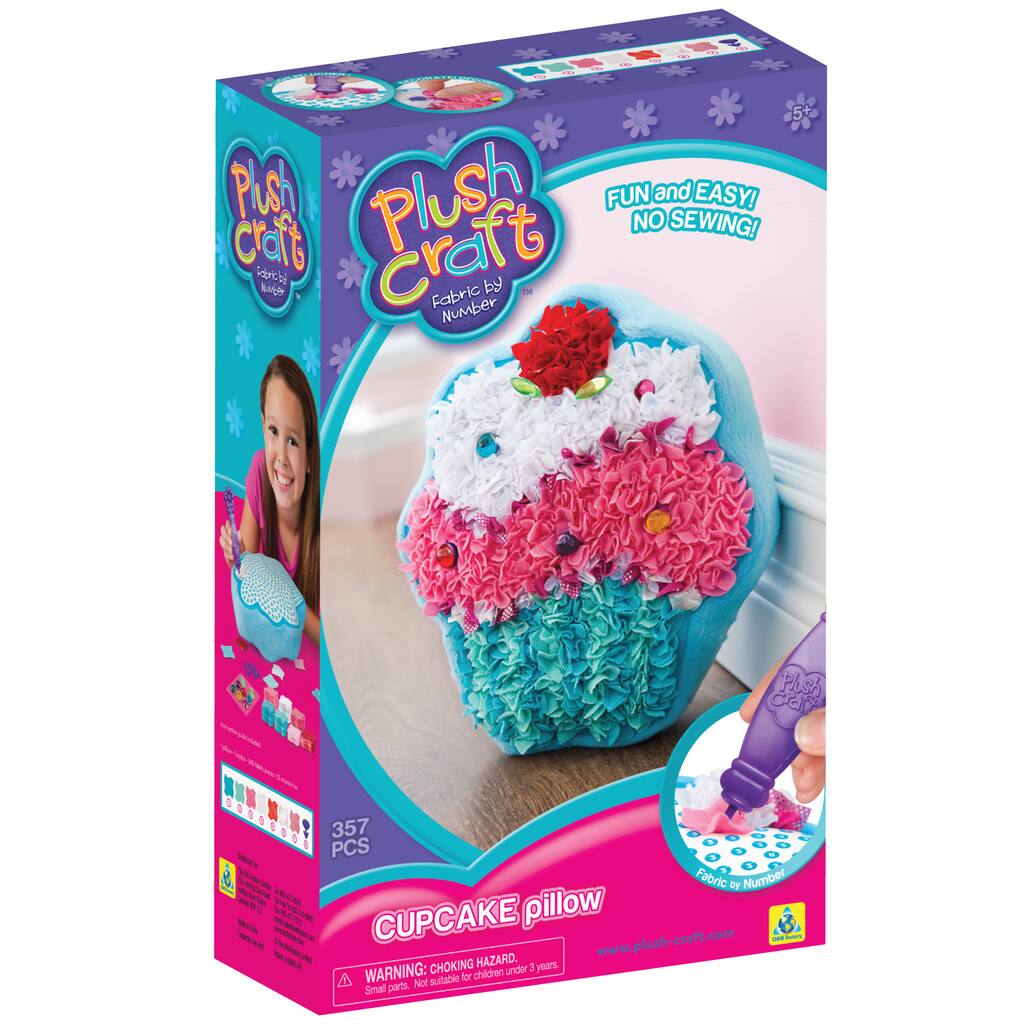 Buy The Plushcraft Fabric By Number Cupcake Pillow Kit At Michaels